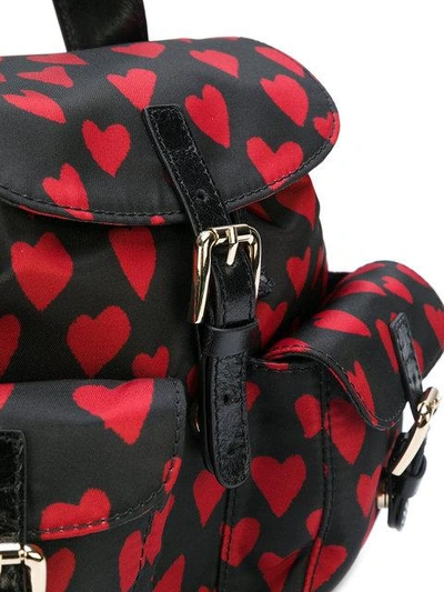 Shop Red Valentino Hearts Print Backpack