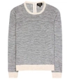 APC Striped long-sleeved linen top