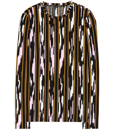 Shop Proenza Schouler Cotton Long-sleeved Top In Multicoloured