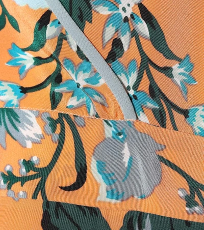 Shop Diane Von Furstenberg Printed Silk Dress In Multicoloured