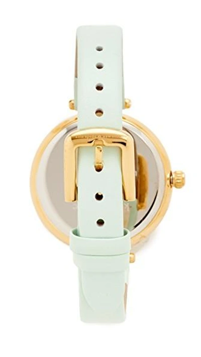 Shop Kate Spade Novelty Leather Watch In Blue/multi/gold