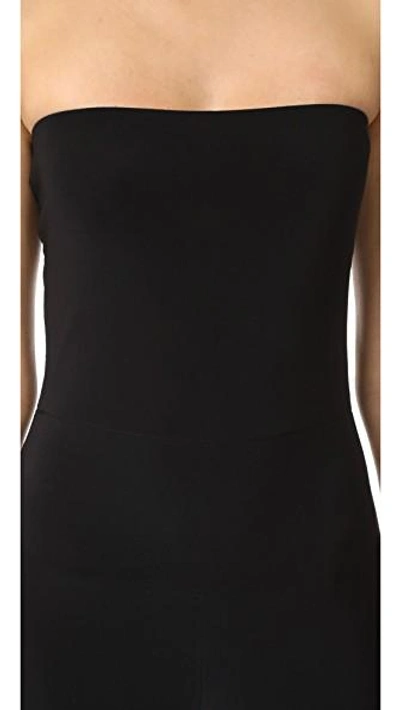Shop Norma Kamali Strapless Jumpsuit In Black