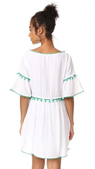 Shop Club Monaco Aoiffe Dress In White/green