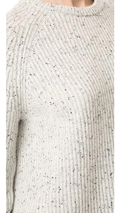 Shop Baja East Cashmere Sweater In Light Grey