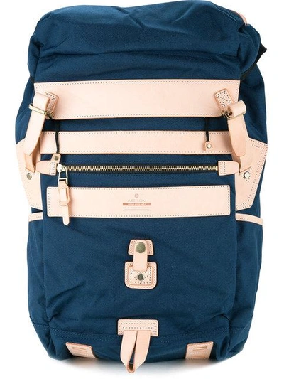Shop As2ov Attachment Multi Pocket Backpack In Navy