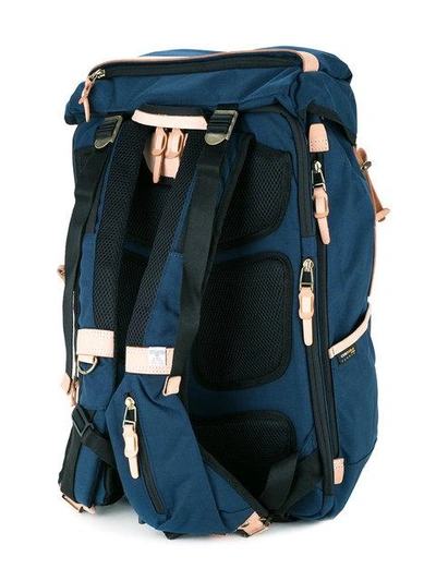 Shop As2ov Attachment Multi Pocket Backpack In Navy