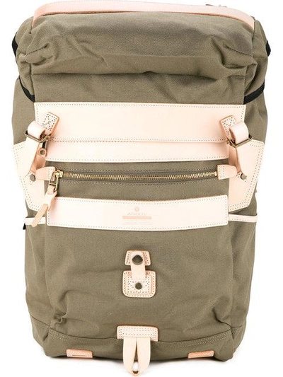 Shop As2ov Attachment Multi Pocket Backpack In Khaki