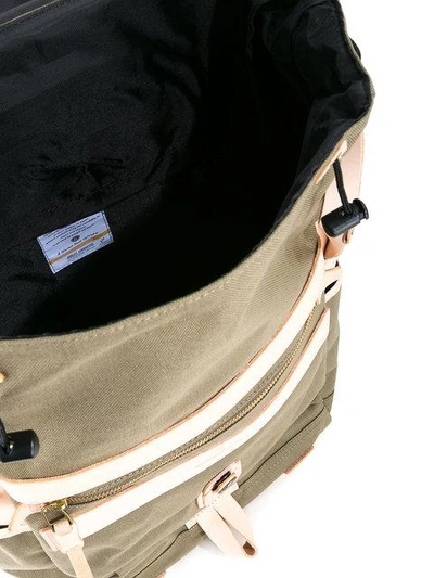 Shop As2ov Attachment Multi Pocket Backpack In Khaki
