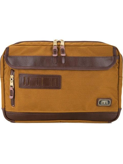 Shop As2ov Ballistic Small Laptop Case In Brown