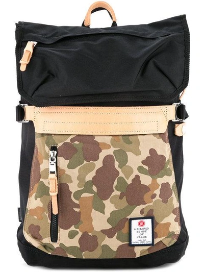 Shop As2ov Hidensity Cordura Nylon Backpack A-02 In Black