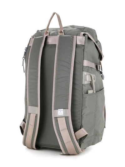 Shop As2ov 210d Nylon Twill Backpack In Grey