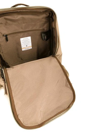 Shop As2ov Waterproof Square Backpack - Brown