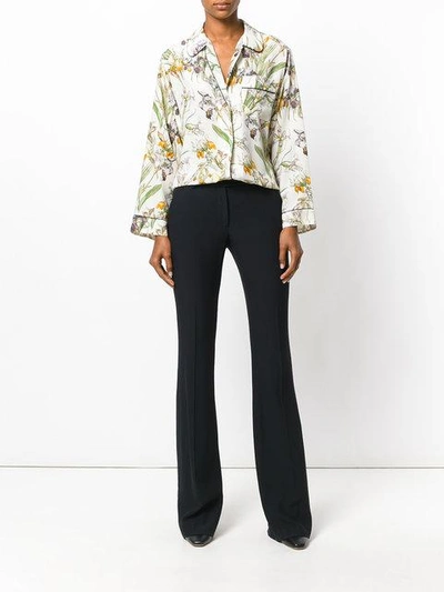 Shop Alexander Mcqueen Floral Print Pyjama Shirt