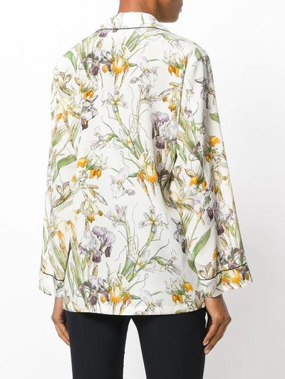 Shop Alexander Mcqueen Floral Print Pyjama Shirt