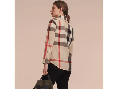 Shop Burberry Check Cotton Shirt In New Classic Check