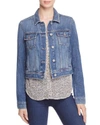 Paige Vivienne Denim Jacket In Medium Blue In Auden