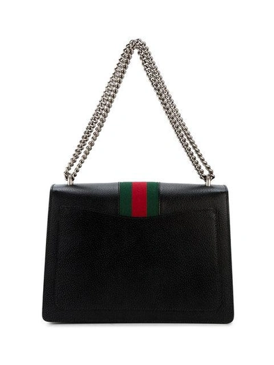 Shop Gucci Dionysus Web Shoulder Bag In Black
