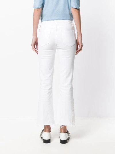 Shop Paige Bootcut Cropped Jeans - White