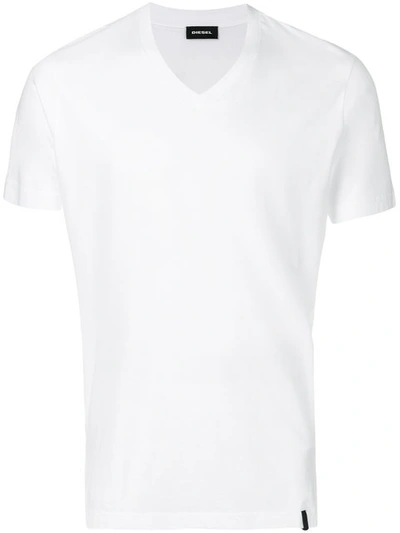 Diesel T-ranis Cotton-jersey T-shirt In White