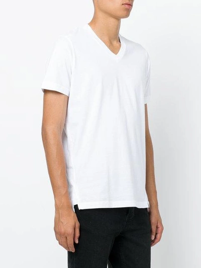 Shop Diesel V-neck T-shirt In White