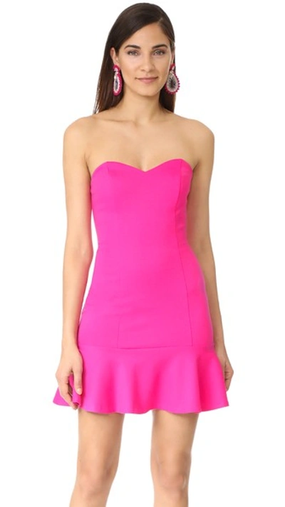 Amanda Uprichard Rocky Dress In Hot Pink