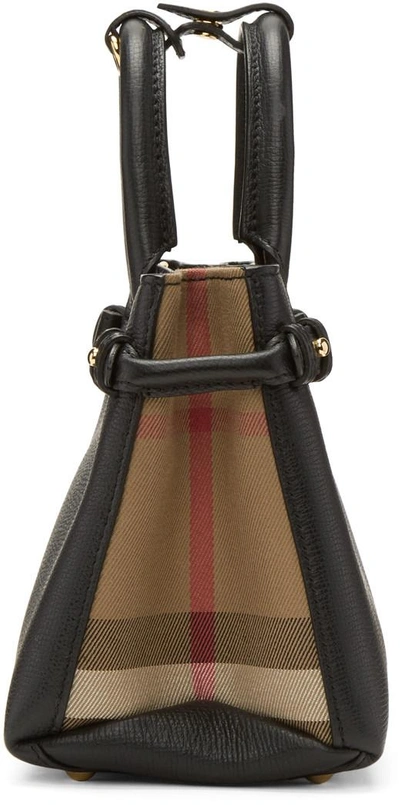 Shop Burberry Black Baby Banner Tote