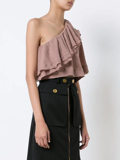 Shop Apiece Apart One Shoulder Ruffle Top