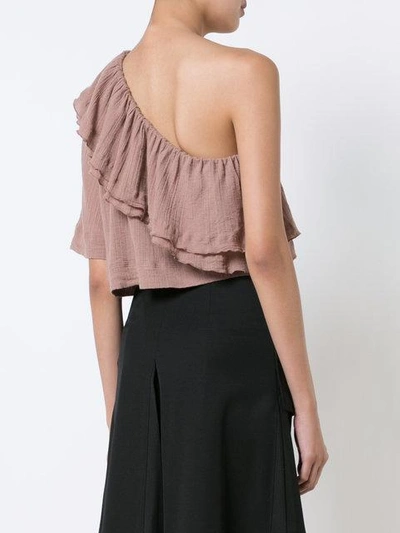 Shop Apiece Apart One Shoulder Ruffle Top