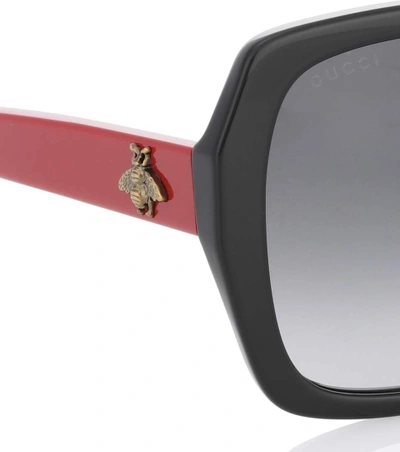 Shop Gucci Oversized Square-frame Sunglasses In Black