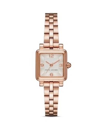 Shop Marc Jacobs Vic Watch, 20mm X 20mm In White/gold