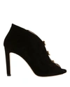 Jimmy Choo Black Lorna 110 Suede Vamp Boots