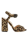 Charlotte Olympia Emma Haircalf Leopard Sandals