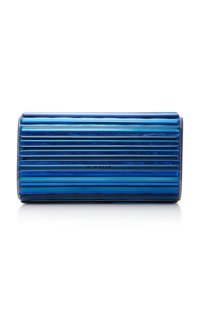 Elie Saab Abat Jour Leather Clutch In Red