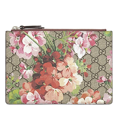 Gucci Large Supreme Blooms Cosmetic Case Clutch - A World Of Goods