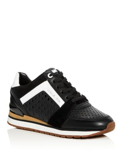 billie perforated sneaker michael michael kors