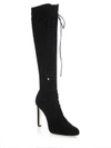 JIMMY CHOO Desiree 100 Lace-Up Cashmere Suede Boots