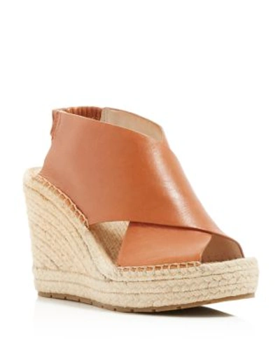 Kenneth Cole Ona Wedge Espadrille Sandals In Tan