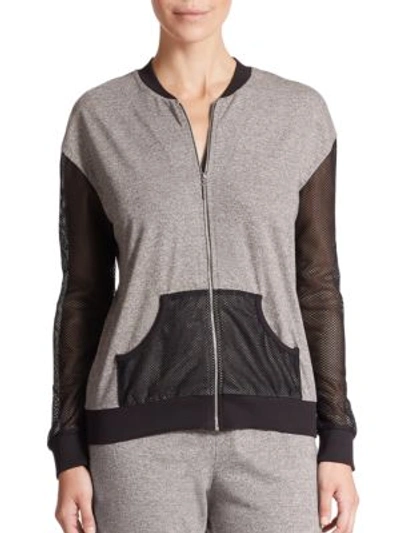 Csbla Portofino Zip-front Jacket In Grey-black