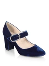 SJP BY SARAH JESSICA PARKER Austen Velvet Mary Jane Pumps