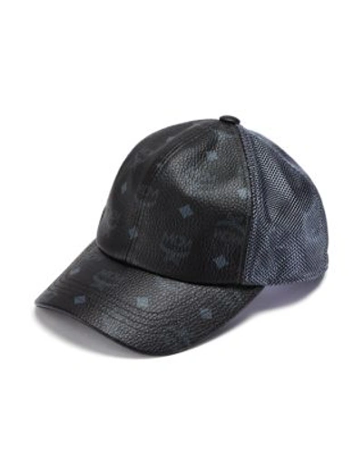 Shop Mcm Visetos Mesh Cap In Black