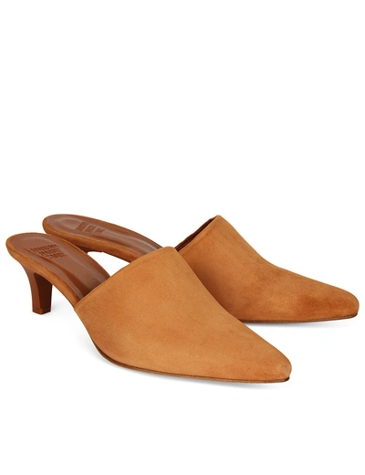 Maryam Nassir Zadeh Whiskey Suede Andrea Mules