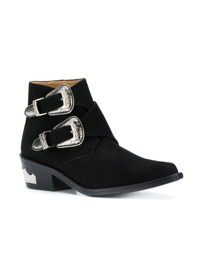 Shop Toga Double Buckle Ankle Boots