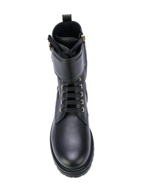 ferragamo combat boots