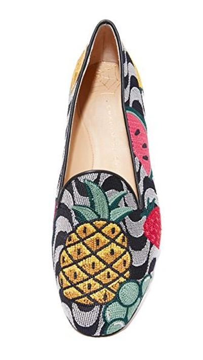 Shop Charlotte Olympia Fruit Salad Slippers In Multi