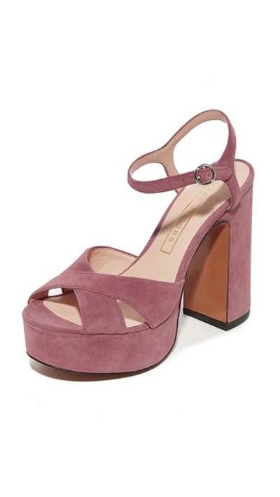 Shop Marc Jacobs Lust Platform Sandals In Dusty Pink