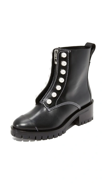 Shop 3.1 Phillip Lim / フィリップ リム Hayett Lug Sole Pearl Boots In Black