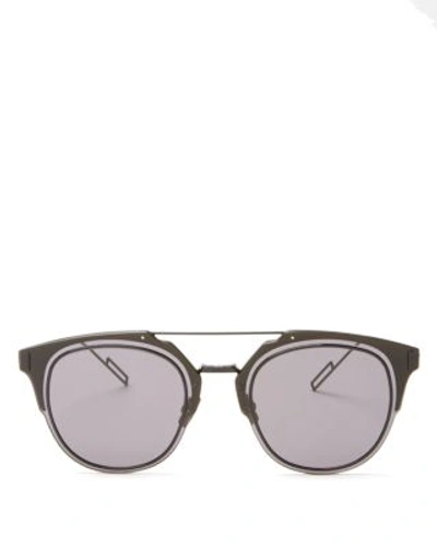 Shop Dior Composit 1.0 Round Sunglasses, 62mm In Shiny Black