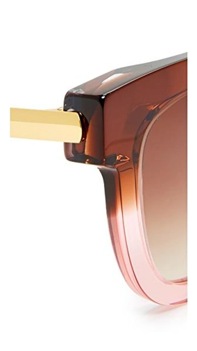 Shop Thierry Lasry Sexxxy Sunglasses In Amber Pink/brown