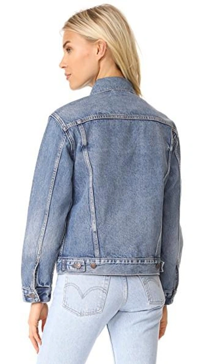 Shop Levi's Ex Boyfriend Trucker Jacket In Favorite Blues