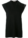 CHRISTOPHER KANE contrast stitched top,DRYCLEANONLY